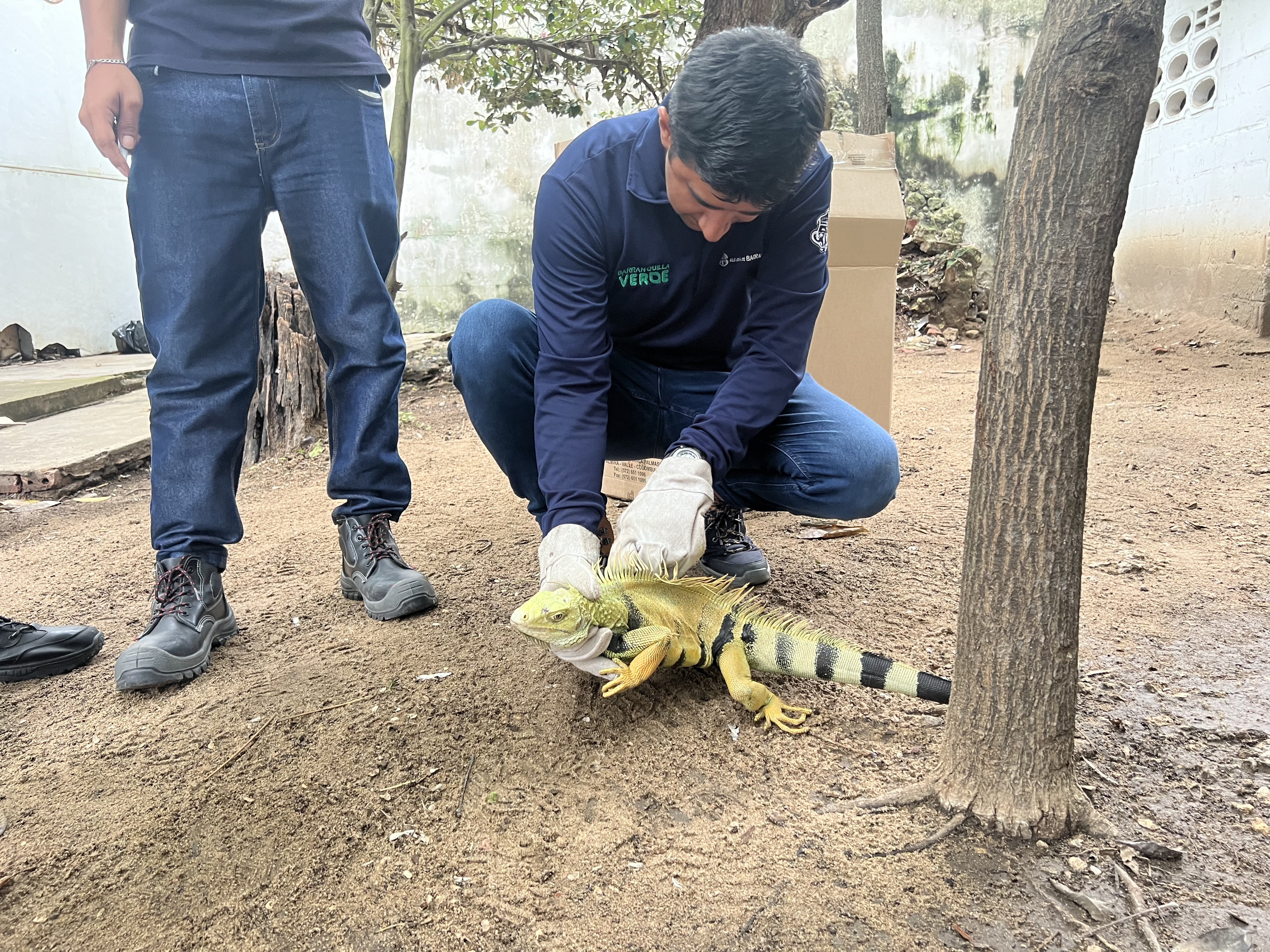 Miembros de la patrulla ambiental en operativo de conservación
